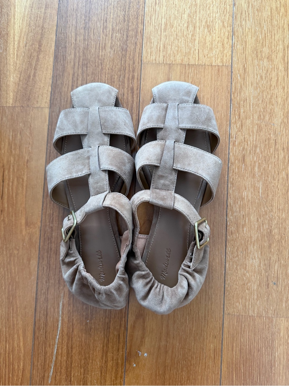 Madewell Taupe Fisherman Sandals